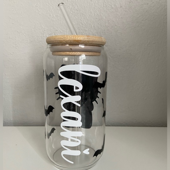 Custom Name Halloween Skeleton Hello Kitty Cup - Picture 3 of 7